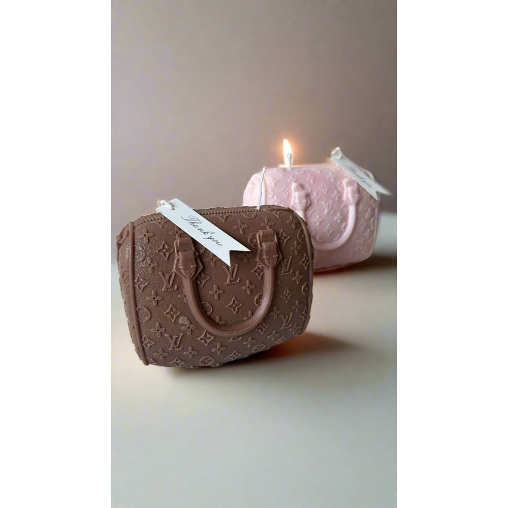 Handmade Speedy Bag Candle Choose Your Color Scented Purse Home Decor Gift LV